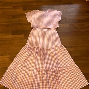 Purple and white gingham Buddy Love set.